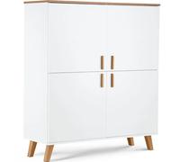 Konsimo Commode bébé scandinave - Blanc