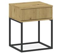 Konsimo Table de chevet bois - Chêne
