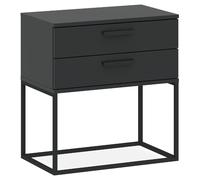Konsimo Table de chevet métal - Anthracite