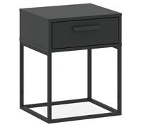 Konsimo Table de chevet métal - Anthracite