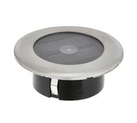 Konst Smide 7626-000 Spot solaire à LED pour sol en acier inoxydable et verre livré avec 2 piles rechargeables NiMH IP44 11 x 11 x 4 cm