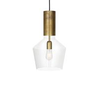 Konsthantverk Pendule Fenomen Verre transparent. laiton brut. large