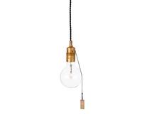 Konsthantverk Suspension Singel Laiton brut. avec interrupteur à tirage