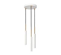 Konsthantverk Suspension Stav 3 coupelle de plafond ronde Laiton brut/blanc