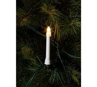 Konstsmide 1005-000 Eclairage pour arbre de Noël bougie pour lextérieur sur secteur Nombre de lumière 16 Ampoule à incandescence clair Longueur éclairée: 10.5 m