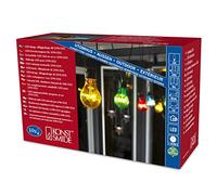 Konstsmide 2399-500 Rallonge pour Kit de Base Guirlande d'Eclairage de Jardin Party Extérieur 80 LEDs 24 V 10 Lampes Multicolore Câble Noir