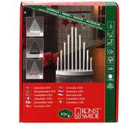 Konstsmide 2401-215 Chandelier Métal 10 LED + Interrupteur + Câble Blanc Laqué 24 V