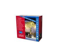 Konstsmide 3613-103 Guirlande 200 Micro LED Blanc Chaud + Câble Transparent 24 V