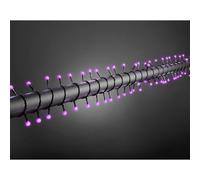 Konstsmide 3691-457 Guirlande Cabochon Globe + 80 Micro LED Violettes + Câble Noir 24 V