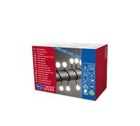 Konstsmide 3696-107 Guirlande d'Eclairage de Cerise Grande Extérieure 80 LED 24 V Blanc Chaud/Câble Noir