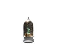 Konstsmide 4295-200 Lanterne à eau LED « Statue de la Liberté », blanche, remplie d'eau, fonction énergétique au choix, avec minuterie 5 h, 1 diode blanc chaud, fonctionne avec piles et USB, intérieur