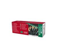 Konstsmide 6302-850 Mini Guirlande 35 LED Orange Retro Design + Câble Vert 230 V