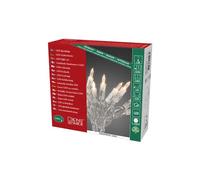 Konstsmide 6304-123 Mini Guirlande d'Eclairage Intérieure 100 LED 230 V Blanc Chaud/Câble Transparent