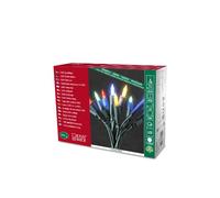 Konstsmide 6304-500 Mini Guirlande 100 LED Multicolores Retro Design + Câble Vert 230 V