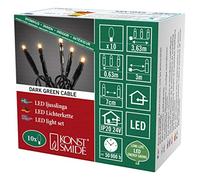 Konstsmide 6350-820 Guirlande Lumineuse à Micro LED, Plastique/, 0.6 W, Or,