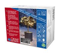 Konstsmide 6611-117 Guirlande d'Eclairage Extérieure 80 Micro LED Soudées Étanches 24 V Blanc Chaud/Câble Noir Doux