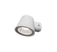 Konstsmide Applique murale d'extérieur à alimentation secteur/Trieste Down/1 x 35 W GU10/verre transparent/aluminium/IP54/lumière extérieure blanche