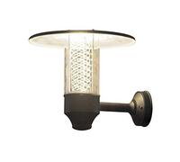 Konstsmide Applique murale d'extérieur fabriquée à la main sur secteur/Nova Up Applique murale extérieure/1 lampe murale GU10 Max de 50 W/globe acrylique transparent/aluminium/IP44/lumière extérieure