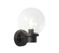 Konstsmide Applique murale d'extérieur LED moderne avec grande boule en verre, noir
