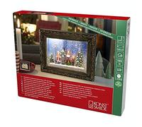 Konstsmide « Cadre avec chœur de Noël » à LED, rempli d'eau, minuterie de 5 h, 2 diodes blanc chaud, à piles, intérieur, 4357-000
