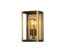 Konstsmide Carpi Box 7348-800 Applique murale d'extérieur en verre transparent et acier IP44 Noir 18 x 13,5 x 30 cm