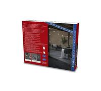 Konstsmide Chaine de jardin solaire LED avec télécommande 10 diodes ambres câble noir 2 x piles au lithium 1 x CR2025 (incluses), plastique PVC