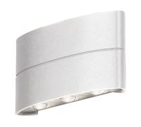 Konstsmide Chieri LED Applique murale 2x3 blanc, 3000K, 400lm, 6x1,2W, 240V, aluminium/verre acrylique, 7853-250