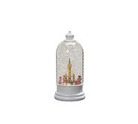 Konstsmide Christmas Decorations LED Snow Globe London Scene and Rotating Function/Indoor, 5 Hour Timer/Battery Operated: 3xC 1.5V (ex hristmas Lantern 1 Warm White Diodes