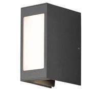 Konstsmide Cremona LED Applique murale avec lampe frontale petite anthracite, 3000K, 720lm, 3x3W, 240V, aluminium/verre, sortie de lumière 0-90°, 7992-370