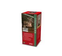 Konstsmide Décoration de Noël LED Boule à Neige Scène de Père Noël et moulin à vent rotatif Rempli d'eau avec minuterie de 5 heures Fonctionne avec piles et USB Intérieur 3 x C 1,5 V (non inclus)