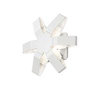 Konstsmide Gnosjö 7977-250 A Applique murale extérieure en aluminium, blanc, 10 x 25 x 23,5 cm