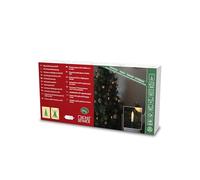 Konstsmide Guirlande d'arbre à LED, bougies en tige, 25 diodes ambrées, 4,5 V, intérieur, 3,6 W, câble vert - 1109-020