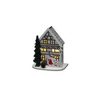 Konstsmide Guirlande Lumineuse de Noël LED en Bois à Piles ou USB, Blanc