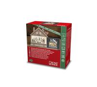 Konstsmide Guirlande lumineuse de Noël LED en bois à piles ou USB, blanc