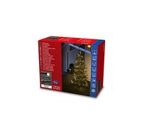Konstsmide Guirlande lumineuse micro-LED compactes, effet givré, 1000 diodes blanc chaud, 30 V, extérieur (IP44), Câble noir - 3870-130