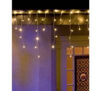 Konstsmide Guirlande lumineuse stalactites, effet chute de neige pour l'extérieur 24 V CEE: G (A - G) 200 LED blanc chaud