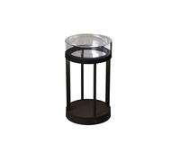 Konstsmide Lanterne LED Chieti - Pour intérieur/extérieur - Aluminium et verre - 2 couleurs de lumière - Intensité variable - Autonomie jusqu'à 20 h - 7821-750