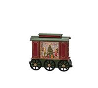 Konstsmide Lanterne-tempête à LED "wagon", avec minuterie 5h, 1 diodes blanc chaud, à piles et USB, intérieur, 4278-000