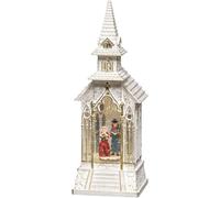 Konstsmide LED Snow Globe Church with Choir Scene, Water Filled/Indoor Use (IP20) / Battery Operated: 3xC 1.5V (ex hristmas Lantern 1 Warm White Diodes