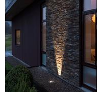 Konstsmide Malte spot encastré sol LED rayon flexible 6 W, gris, Inox, Moderne, Spot encastrable dans le sol LED