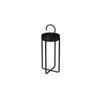 Konstsmide Manorola 7820-750 Lanterne LED design en aluminium avec 2 couleurs de lumière à intensité variable et autonomie jusqu'à 20 h Noir