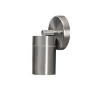 Konstsmide Modena 7598-000 Applique murale d'extérieur réglable en acier inoxydable avec 1 ampoule GU10 Max 7 W Verre transparent IP44