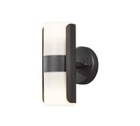 Konstsmide Modena Lampe Murale Basse consommation Aluminium laqué Plastique Opaque Noir