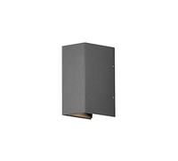 Konstsmide Modern Cremona Applique murale en aluminium laqué Lentille en plastique Angle réglable LED haute puissance Anthracite