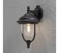 Konstsmide Parma Down aluminium laqué noir, verre acrylique transparent 7222-750