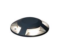 Konstsmide Spot de terrasse avec 4 LED, aluminium laqué anthracite, diamètre 20 cm, IP65