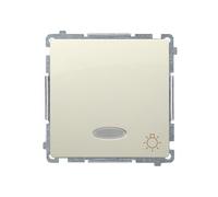 Kontakt-Simon BMS1L.01/12 - Interrupteur électrique Pushbutton switch - Accessoire couteau électrique, en plastique, IP20, IP44, 250 V, 1