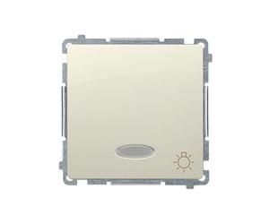 Kontakt-Simon BMS1L.01/12 - Interrupteur électrique Pushbutton switch - Accessoire couteau électrique, en plastique, IP20, IP44, 250 V, 1