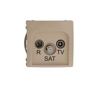 Kontakt-Simon BMZAR-SAT1.3/1.01/12 Prise de courant en plastique IP20 Beige 75 mm 41 mm 75 mm