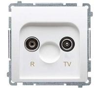 Kontakt-Simon BMZAR1/1.01/11 Prise de courant en plastique IP20 Blanc 75 mm 39 mm 75 mm